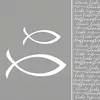 Servietten 33x33 cm - Glaube Fisch silver Produktbild-Vorschau 1