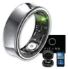 A smart ring and its accessories are displayed against a white background. Produktbild-Vorschau