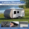 COSTWAY Plachta na karavan 493 x 260 cm, ochranný obal z Náhľad obrázku produktu 5