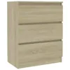 vidaXL Credenza rovere Sonoma 60x35x76 cm materiale a base Anteprima dell’immagine prodotto 2