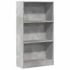 vidaXL Knihovna betonová šedá 60x24x109 cm materiál na bázi Náhled obrázku produktu 1