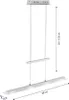 A diagram of a modern pendant light fixture with dimensions indicated. Produktbild-Vorschau