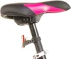 A close-up view of a bicycle seat and seat post with a red reflector attached. Produktbild-Vorschau