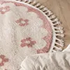 Volero - Waschbarer Kinderteppich Rund - Moos Flower Rosa - Produktbild-Vorschau 9
