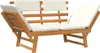 vidaXL Gartenbank 2-in-1 mit Polstern 190 cm Massivholz Produktbild-Vorschau 8