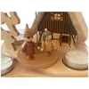 Zeidler Weihnachtspyramide Teelichtpyramide mit Räucherhaus Produktbild-Vorschau 5