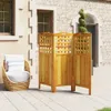 vidaXL 3 ks Paraván 121,5x2x115 cm Masivní dřevo Akácie Náhled obrázku produktu 3
