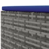 5-tlg. Garten-Lounge-Set mit Kissen Grau Poly Rattan Produktbild-Vorschau 6