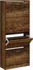 vidaXL Botník z kouřového dubu 63x24x147 cm odvozený Náhled obrázku produktu 3