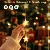 LED Lichtervorhang Sterne Weihnachtsbeleuchtung Warmweiß Produktbild-Vorschau 7
