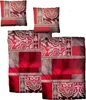 Baumwolle Satin Bettwäsche Ornamente Rot Grau 155x220 Produktbild-Vorschau 1