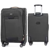 Two dark gray suitcases are shown against a white background. One suitcase is shown from the front, and the other from the back. Náhled obrázku produktu