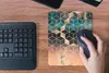 MuchoWow® Mauspad Mousepad Abstrakt - Würfel - Gold - Produktbild-Vorschau 4