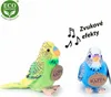 Perruche en peluche à plumes ondulées avec son, 13 cm, Voir les images du produit 12
