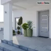 KOTARBAU® Blumenkübel hoch Outdoor & Indoor Keramik Grün Produktbild-Vorschau 7