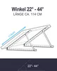 enjoy solar® verstellbare Aluminium-Dreiecke-Halterung mit Produktbild-Vorschau 2