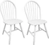 vidaXL Chaises de salle à manger 2 pcs. Blanc Bois massif Voir les images du produit 1