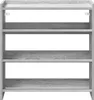 vidaXL Stojak na buty szary Sonoma 60x25x62 cm Materiał Podgląd zdjęcia produktu 4