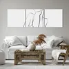 Bild auf Leinwand - Leinwandbild - 3 Teile - Frau Linien Produktbild-Vorschau 6