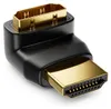 deleyCON HDMI 90° Winkeladapter Typ A Buchse Stecker 4K HDR Produktbild-Vorschau 1