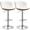 HOMCOM 2er-Set Barhocker, Bistrohocker mit Fußstütze, Produktbild-Vorschau 1