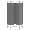 vidaXL 4-częściowy parawan antracytowy 160x200 cm tkanina Podgląd zdjęcia produktu 11