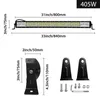 UISEBRT 405W LED Zusatzscheinwerfer für Auto und Offroad, Produktbild-Vorschau 2