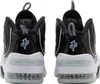 The rear view of a pair of black and white Nike Air Penny 2 sneakers. Podgląd zdjęcia produktu