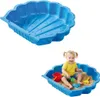 Sabbiaia in plastica a forma di conchiglia - blu Anteprima dell’immagine prodotto 1