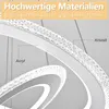 LZQ LED Kristall Kronleuchter Moderne Deckenleuchte 128W Produktbild-Vorschau 4