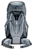 The back view of a black Deuter backpack. Produktbild-Vorschau