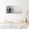 Wanduhr aus Glas mit Motiv Pusteblume im Wind- 60 x 30 cm - Produktbild-Vorschau 4