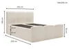 GrainGold Boxspringbett Campi 140x200 - Bett mit Matratze Produktbild-Vorschau 8