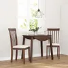 vidaXL Sedie da pranzo con cuscino 2 pz. Legno massiccio Anteprima dell’immagine prodotto 2