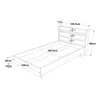 Letto singolo "Kvænangen" con rete a doghe 100 x 200 cm Anteprima dell’immagine prodotto 5