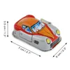 Blechspielzeug - Rennwagen - Space Invader - orange weiß - Produktbild-Vorschau 5