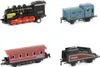 Mini Metall Spielzeugzug Set mit Lokomotive und 3 Waggons, Produktbild-Vorschau 1