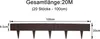 LZQ Rattan-Optik Rasenkanten Beeteinfassung 20m 20 Stücke Produktbild-Vorschau 2
