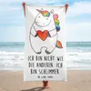 Mr. & Mrs. Panda Reisehandtuch Einhorn Herz - Weiß - Produktbild-Vorschau 2