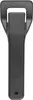 A close-up, studio shot of a black grill handle against a white background. Produktbild-Vorschau