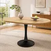 Uitschuifbare eettafel, 100/140 x 100 x 75 cm, ovale Productafbeelding-voorbeeld 1