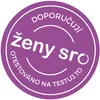 A purple circular badge with white text. Náhled obrázku produktu