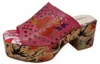 Laura Vita Damen Pantolette Leder Perforierung Plateau Produktbild-Vorschau 8