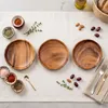 3er Set Snackteller Holz Akazie Ø15cm Holzteller Produktbild-Vorschau 4