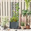 COSTWAY Jardinière avec treillis, treillage & arrosage Voir les images du produit 2