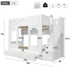 Letto a castello 90x200 cm con 2 cassetti, lettino a Anteprima dell’immagine prodotto 4