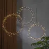 LED Kranz 'Curly' - 200 warmweiße LED - D: 35cm - schwarz Produktbild-Vorschau