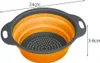 Ruhhy 20780 Skladací silikónový sitko 24 cm oranžovošedý Náhľad obrázku produktu 8