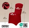 DETEX® 6x Housse de chaise rouge bordeaux tissu stretch Voir les images du produit 2