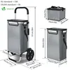 VOUNOT® 2 Räder Einkaufstrolley Klappbar mit 50L Produktbild-Vorschau 7